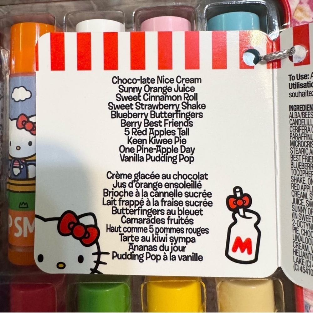 Hello Kitty 10 flavors LIP SMACKER Lip Balm,lip gloss
Party Pack,gift,favor,🌈 - Picture 3 of 6